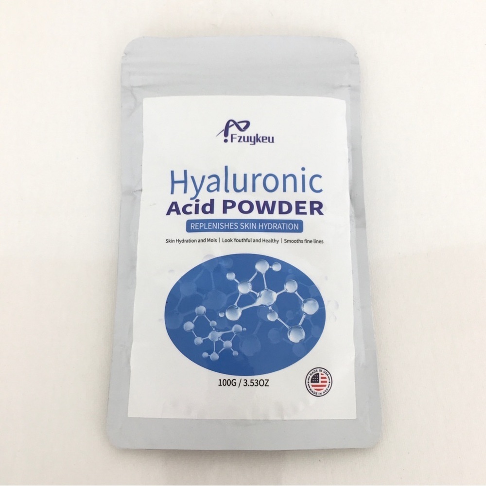 Hyaluronic Acid Powder NEW Replenishes Skin Hydration 3.53OZ By Fzuykeu